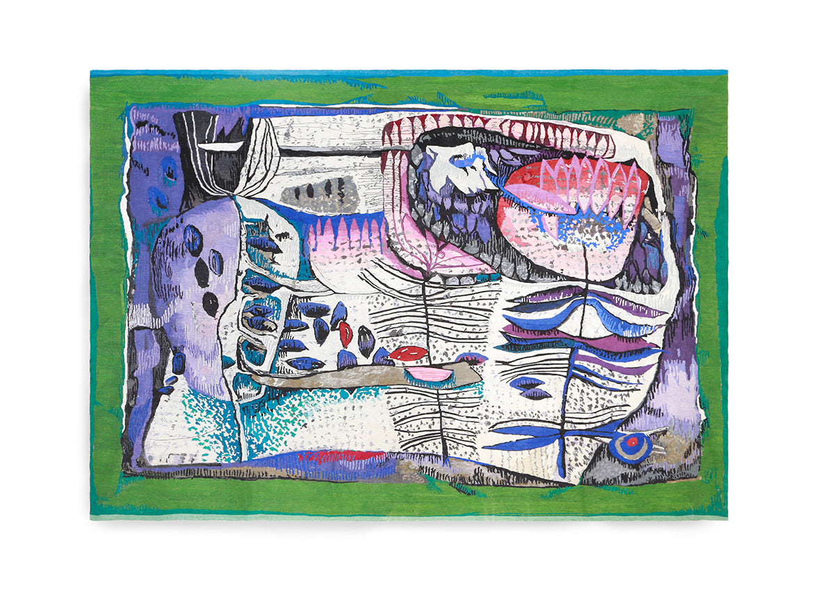 Deciduous Garden Green and Deciduous Garden Red – Stephens Tapestry Studio